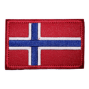 Norge flagg patch, 80x50mm - TactX