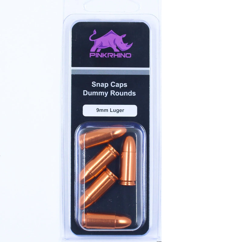 Pink Rhino Snap Caps Dummy Rounds, 9mm - 5 pack