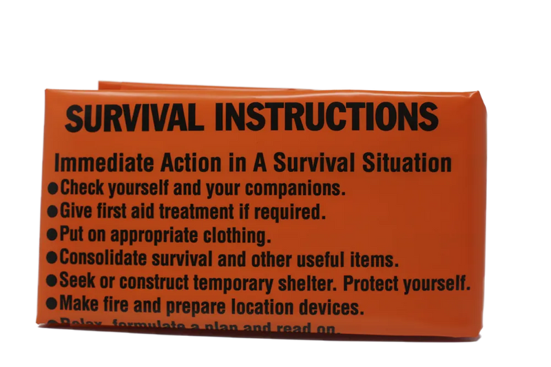 Overlevelsebag m/instrukser